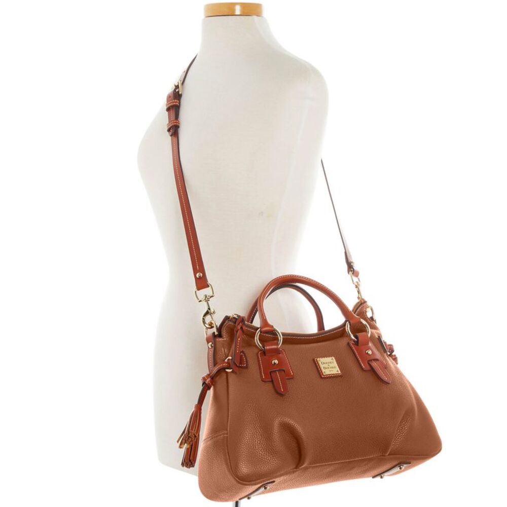 Dooney & Bourke Pebble Grain Stanwich Satchel - Caramel - Picture 4 of 4